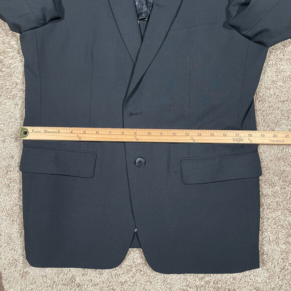 John Varvatos Blazer Mens 40R Black Performance 2 Button Sport Coat Formal Adult - Picture 10 of 12